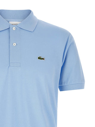 Blue Cotton Polo Shirt