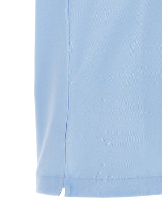 Blue Cotton Polo Shirt