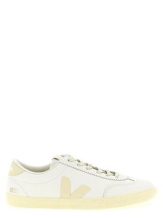 Zapatillas blancas de piel de becerro