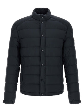 Blue Polyamide Full-Length Jacket