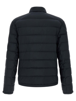 Blue Polyamide Full-Length Jacket