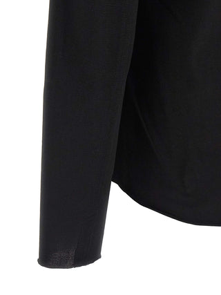 Blusa negra de algodón