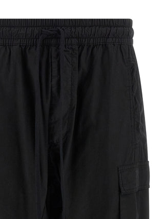 Black Organic Cotton Cargo Pants
