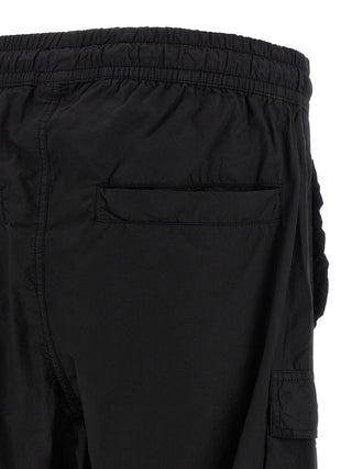 Black Organic Cotton Cargo Pants