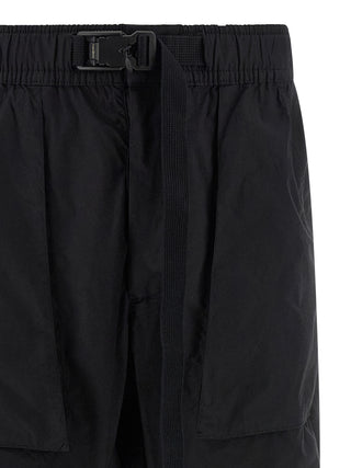 Black Cotton Athletic Pants