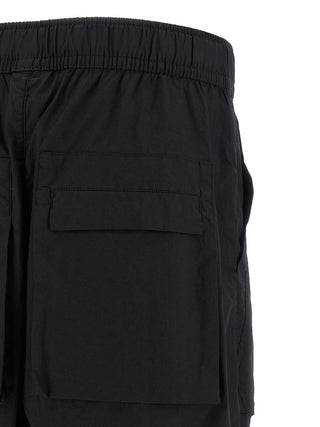 Black Cotton Athletic Pants