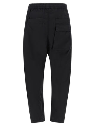 Black Cotton Casual Pants