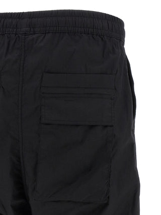 Black Cotton Casual Pants
