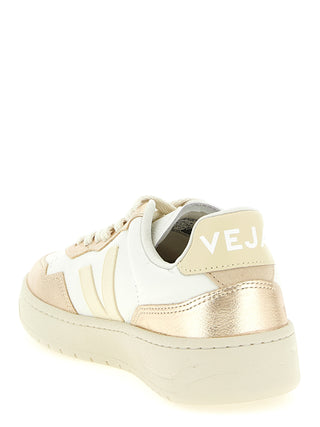 Gold Genuine Leather Low Top Sneakers