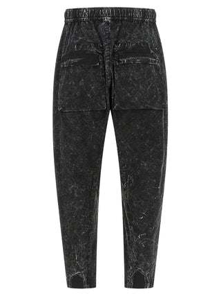 Black Cotton Casual Pants