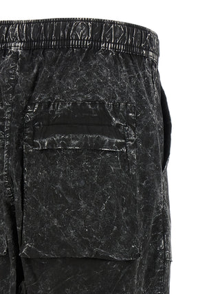 Black Cotton Casual Pants