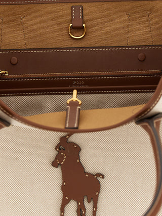 Brown Cotton Tote Bag