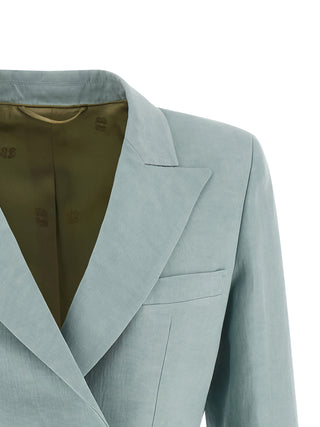 Blue Silk Blazer