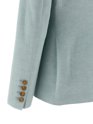 Blue Silk Blazer