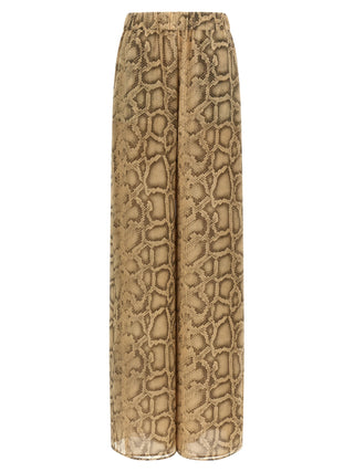 Beige Polyester Pants