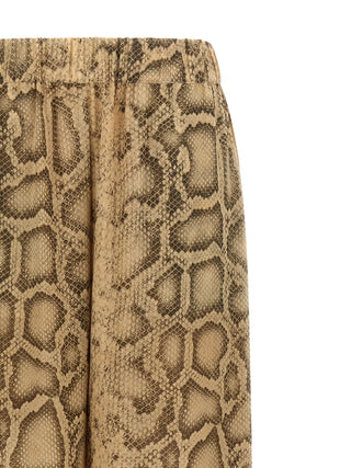 Pantalones beige de poliéster