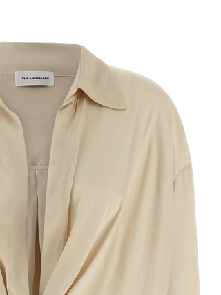 Beige Viscose Bodysuit