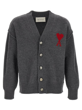 Gray Wool Cardigan