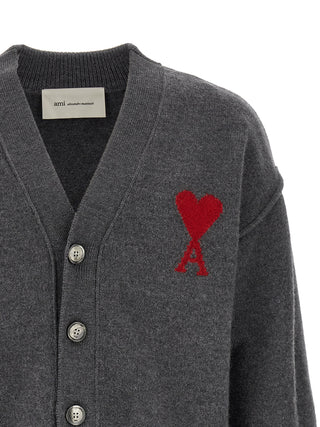 Gray Wool Cardigan