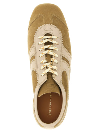 Beige Calfskin Sneakers