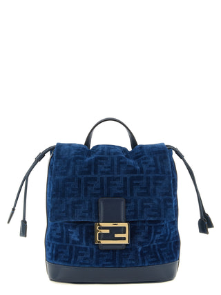 Blue Cotton Backpack