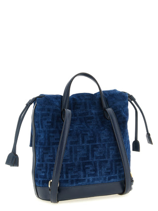 Blue Cotton Backpack