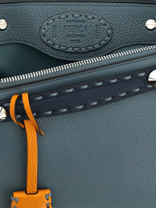 Blue Calfskin Handbag