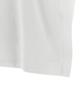 Camiseta de algodón blanca