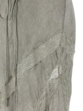 Gray Viscose Long Dress