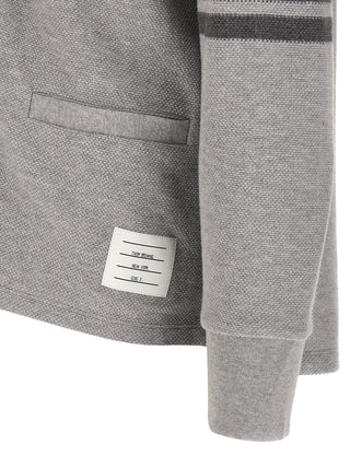 Gray Cotton Cardigan