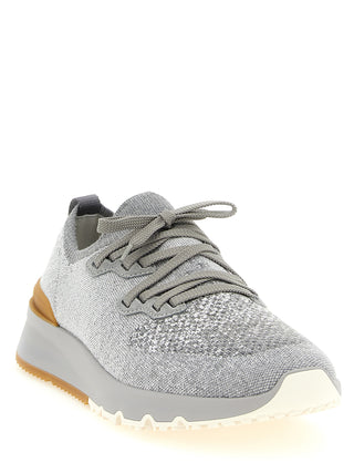 Zapatillas deportivas de algodón gris  