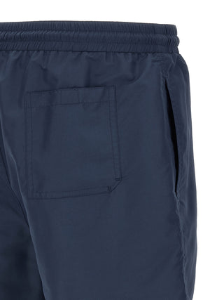 Blue Polyester Swim Shorts