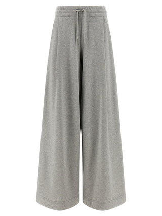 Gray Cotton Casual Pants