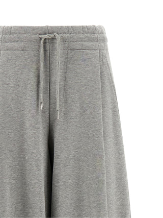 Gray Cotton Casual Pants