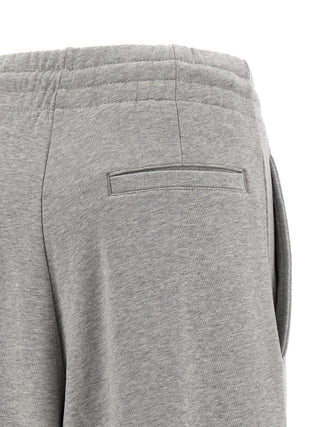 Gray Cotton Casual Pants