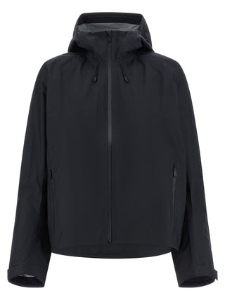 Black Polyester Shell Jacket