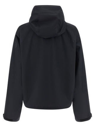 Black Polyester Shell Jacket
