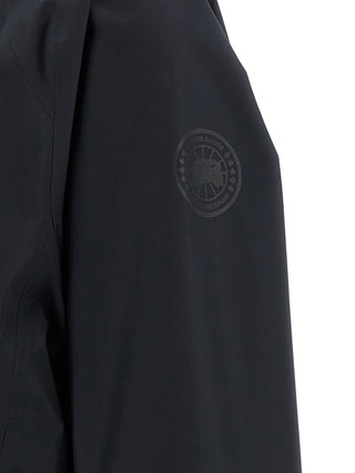 Black Polyester Shell Jacket