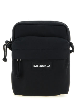 Bolso bandolera negro de poliamida