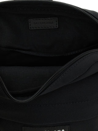 Bolso bandolera negro de poliamida