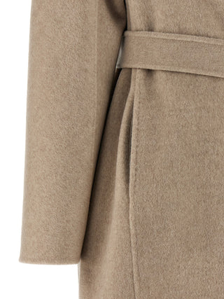 Abrigo de cachemira beige