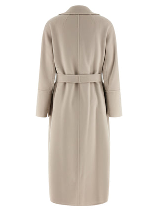 Beige Virgin Wool Coat