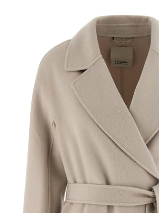 Beige Virgin Wool Coat