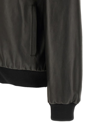Black Lamb Leather Leather Jacket