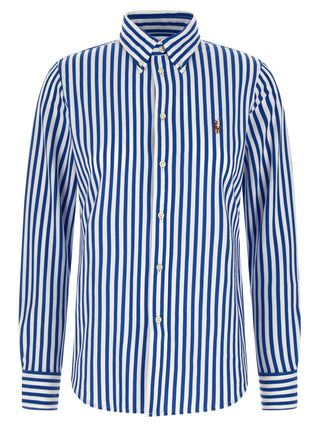 Blusa de algodón azul
