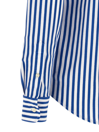 Blusa de algodón azul