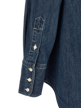 Blue Cotton Blouse
