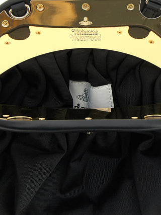Black Viscose Clutch Bag