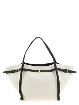Multicolor Linen Tote Bag