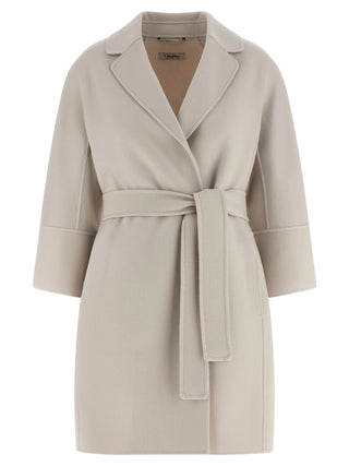 Beige Virgin Wool Coat